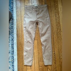 L'AGENCE Margot Coated High Rise Skinny Jeans - Size 26